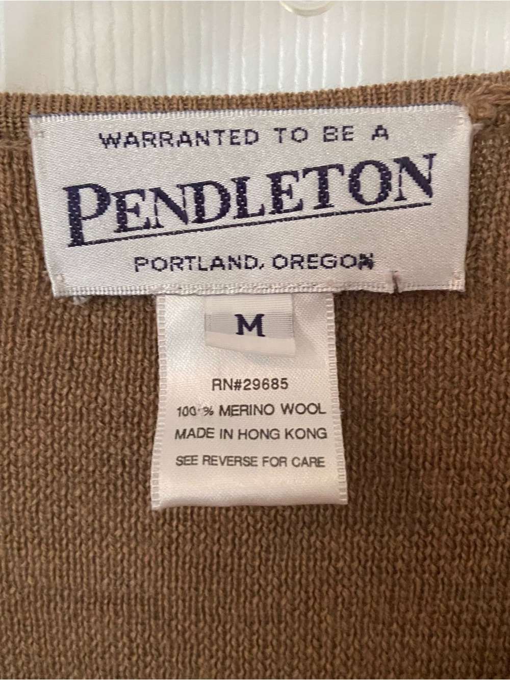 Pendleton Women’s Brown V-Neck Button Front Cardigan - Picture 3 of 8